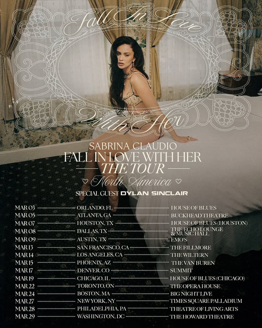 Sabrina Claudio Fall In Love With Her The Tour Tour Poster 2026